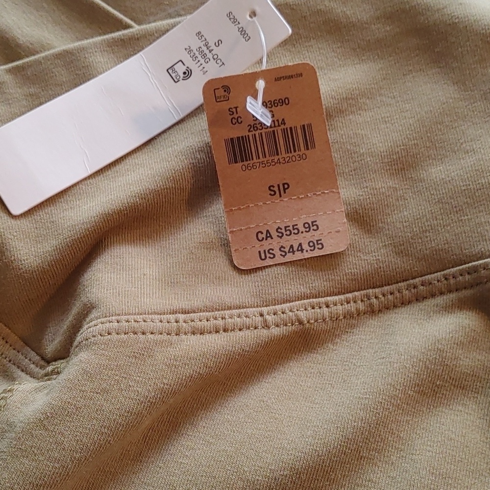 NWT Victorias Secret Criss Cross Khaki Green Flare Yoga Pant Size Small - Picture 7 of 11